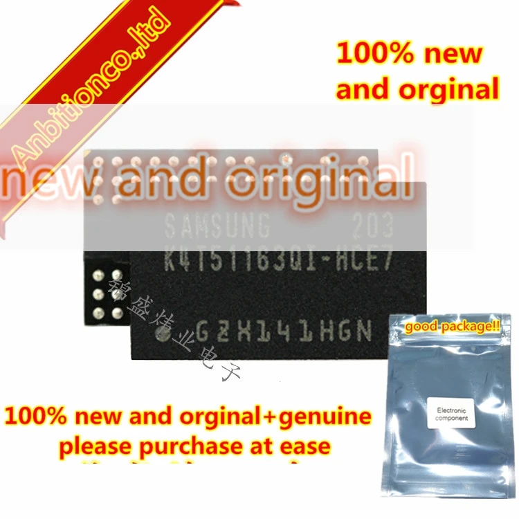 5pcs 100% new and orginal K4T51163QI-HCE7 BGA in stock connection