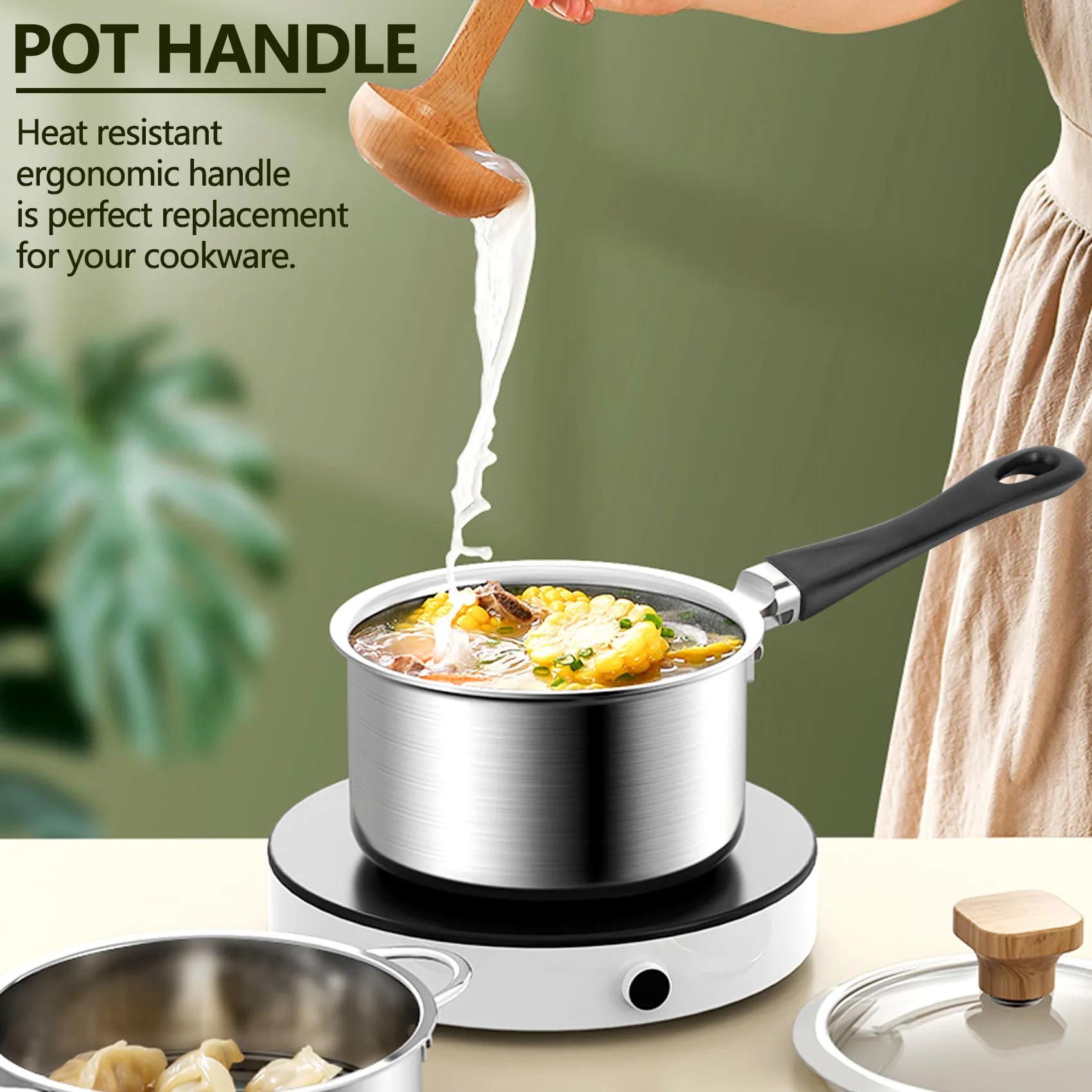 Activity Black Replacement Bakelite Handle for Pan Pot Cookware