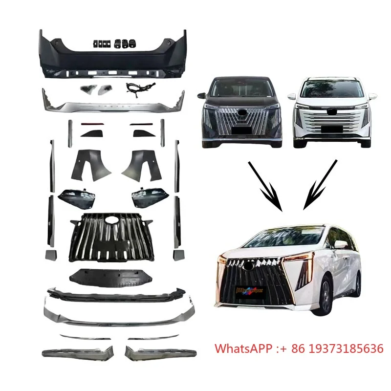 

Новые поступления, автомобильные бамперы, грили, аксессуары для Bodykit для Trumpchi Master 2023, GAC M8 E9, обновление до нового комплекта кузова Grand Master