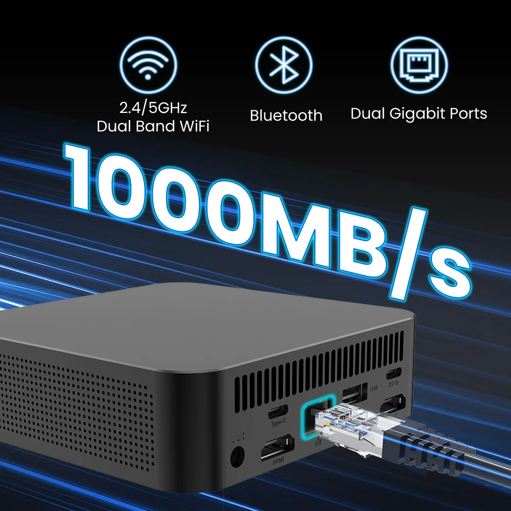 Imagem -04 - Cilate m6 Plus Minipc Intel Celeron N100 Wifi5 Bt4.2 16gb 256gb Computador de Jogos de Mesa Mini pc Gamer