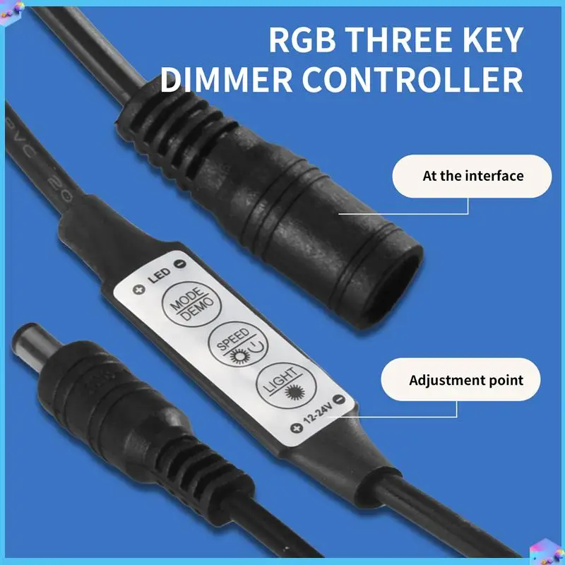 

A43T Mini Remote Controller 12A 12V-24V Dimmer For LED Tape Strips Monochrome Controller