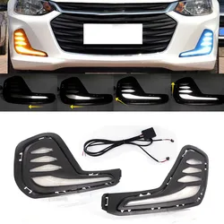 For Onix Chevrolet Fog Lights LED Headlight DRL Front Lamp for Chevrolet Cavalier 2020 2021 2022 Turn Signal Led Daytime Light