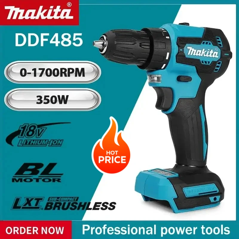 makita-ddf485-10mm-lxt-compact-cordless-tool-multi-function-18v-screwdriver-impact-brushless-drive-rechargeable-brushless-drill