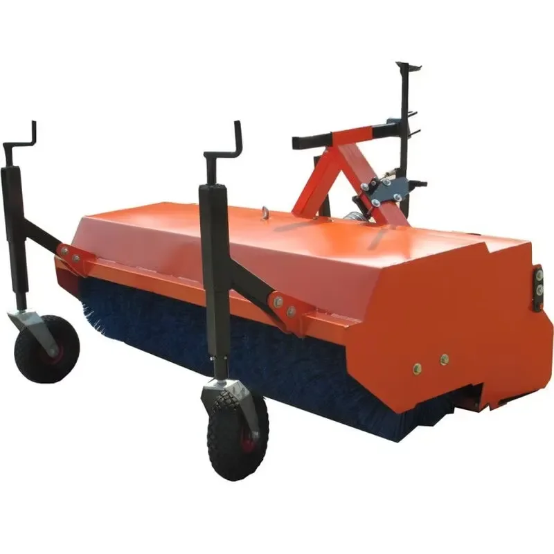 2026Hot Farm 3 Point Hitch Tractor Small Street Sweeper Road Sweeper Machine with CE 12 Manufacture Plastic Provided Gearbox