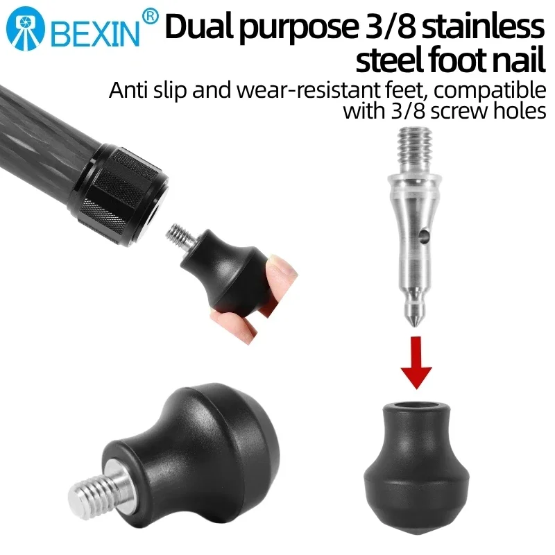 

Universal Tripod Feet Pad Non Slip Diameter Rubber Tripod Monopod Leg Pad Replacement With 3/8" Screw For Greater Stability