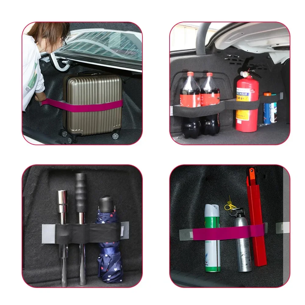 سيارة جذع تستيفها المنظم حزام ثابت ضمادة مرنة ملصق الفرقة الداخلية لشركة هيونداي توسكانيا II III IV تيبورون اكسسوارات