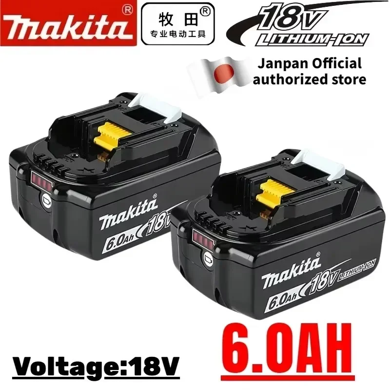 

Original Makita 6Ah/5Ah/3Ah for Makita 18V Battery BL1830B BL1850B BL1850 BL1840 BL1860 BL1815 Replacement Lithium Battery