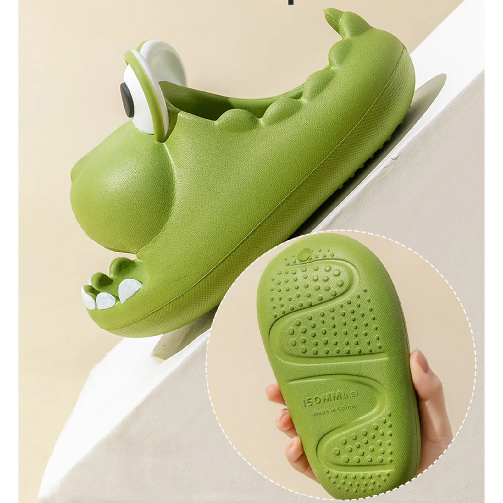 2024 Fashion Dinosaur Sandals Boy Girl Kid Shoes Cute Dinosaur Slippers Non-Slip Baby Bathroom Slipper Soft Eva Slides Shoes