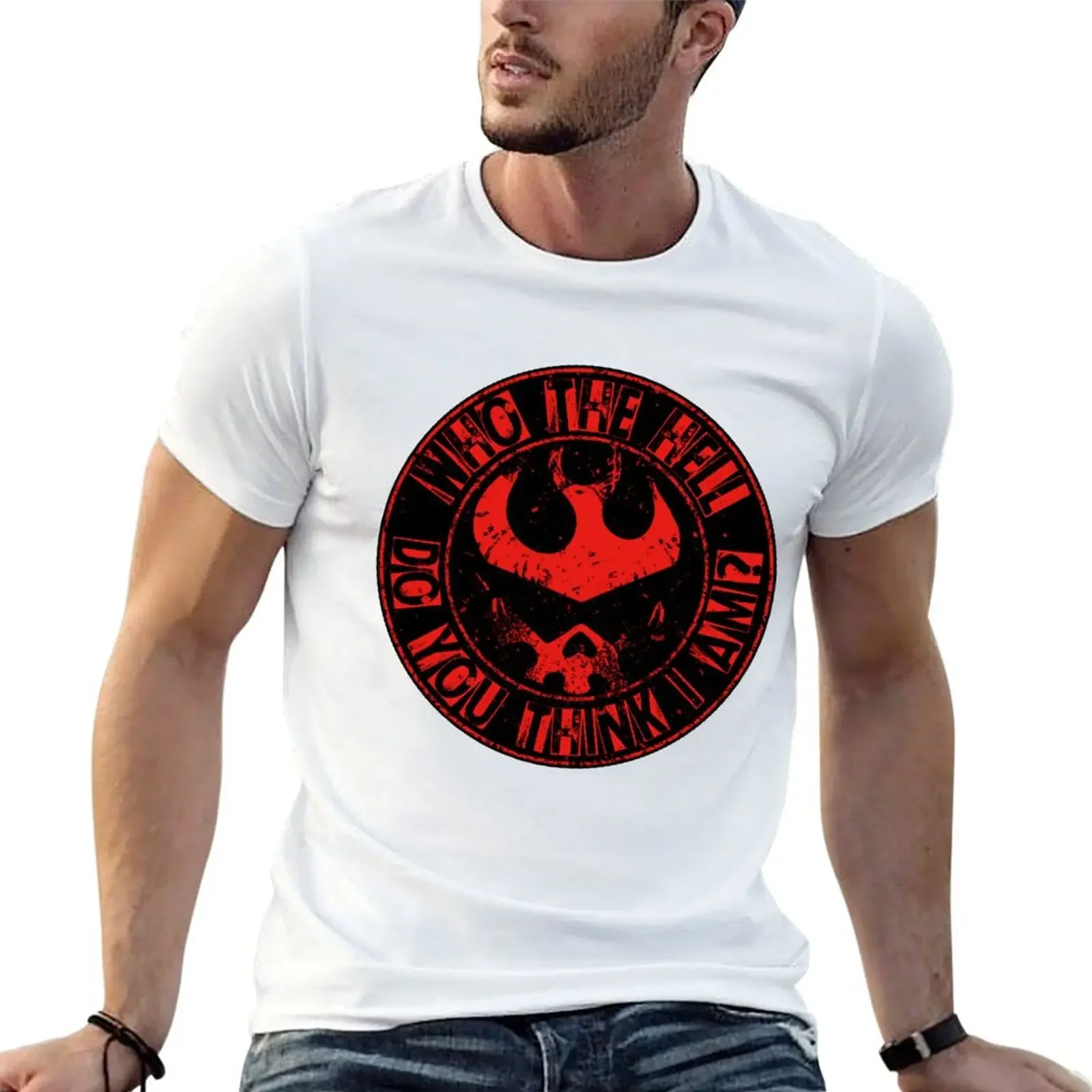 

Who The Hell Do You Think I Am T-Shirt cotton graphic tees oversized graphic tee t shirts for men cotton