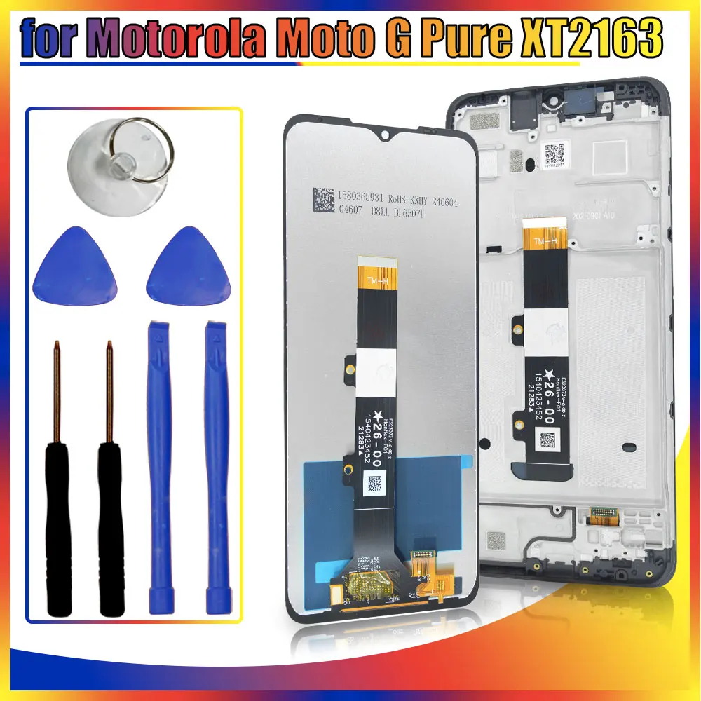 

New Tested LCD For Motorola Moto G Pure XT-2163 LCD Display Touch Screen Assembly Replacement for Moto G Pure XT-2163DL LCD