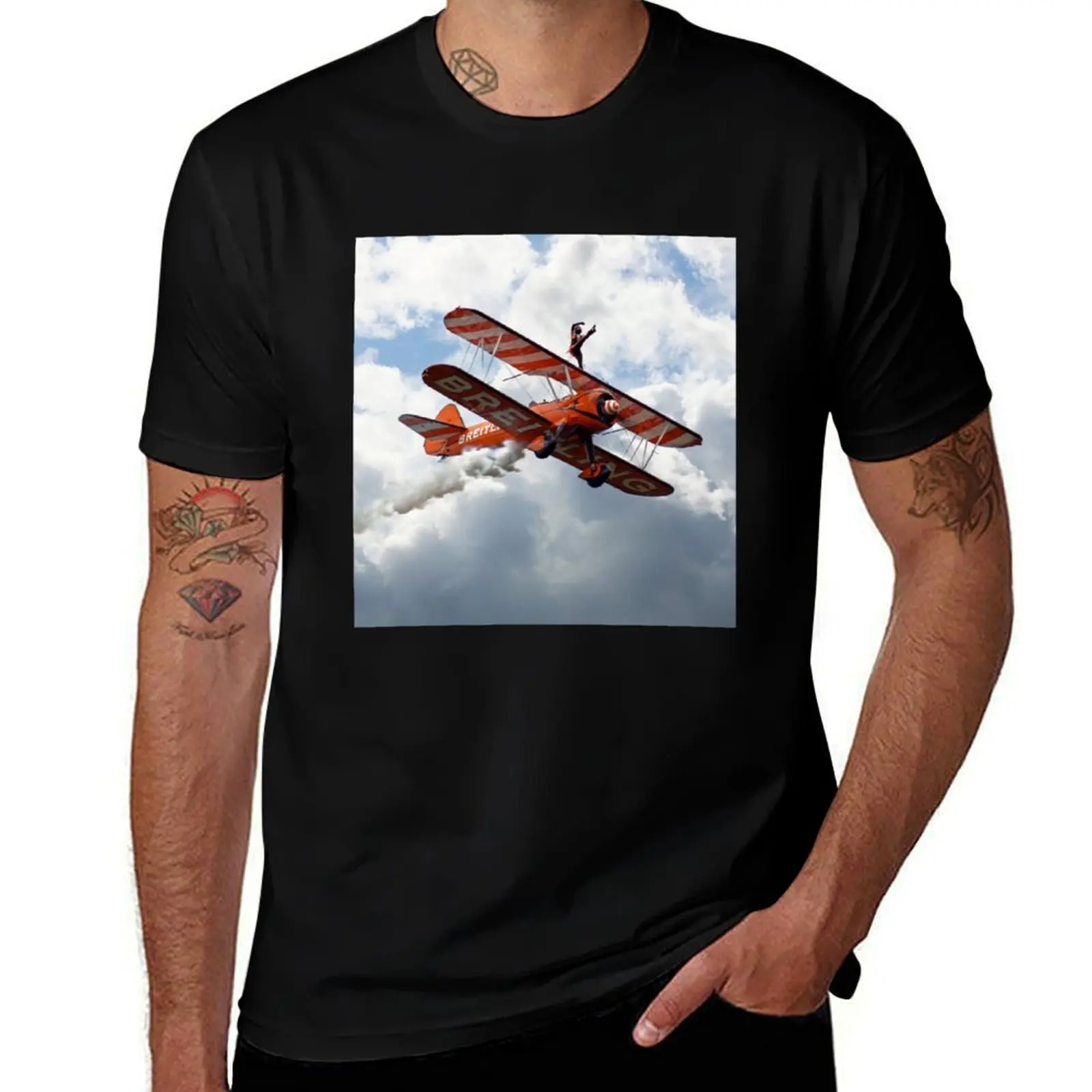 

Brietling Wing Walker T-Shirt t shirts for man cotton funny t shirts for man pack cotton T-Shirt