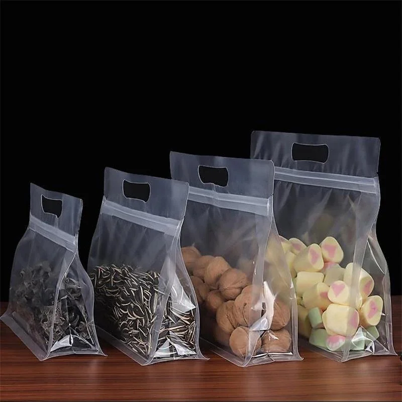 50PCS Ziplock Saran Wrap Plastic Bags Reusable PEVA Food Packaging Leakproof Fresh Shut Bags Stand Up Fresh Bag Kitchen Stoeage