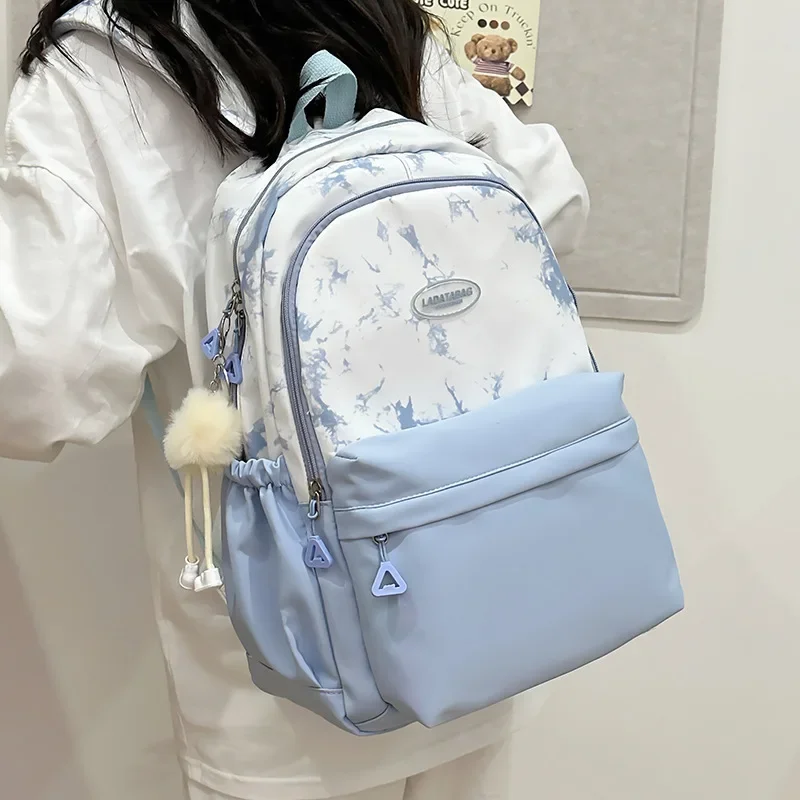 Cute Student Schoolbag Female Junior High School Students\' Large Capacity Backpack Korean Graffiti High School Leisure Backpack