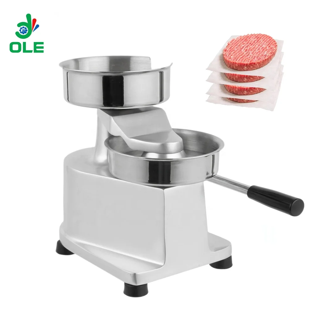 Commercial Hamburger Patty Making Machine Manual Stainless Steel Burger Patty Pressing Forming Machine