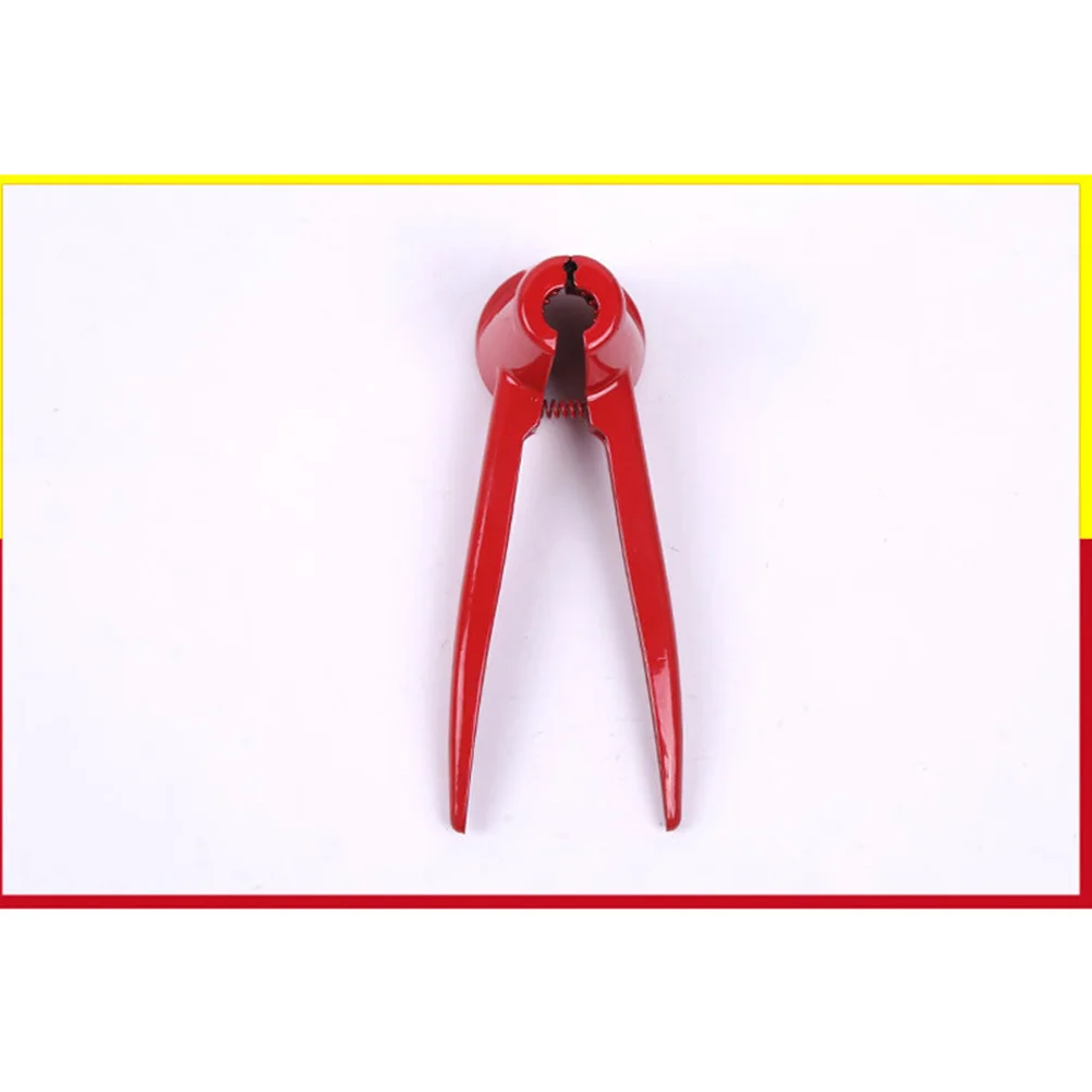 

Щелкунчик из алюминиевого сплава, 1 шт., кухонная воронка, эргономичная ручка, бытовой многофункциональный крекер для орехов, красный