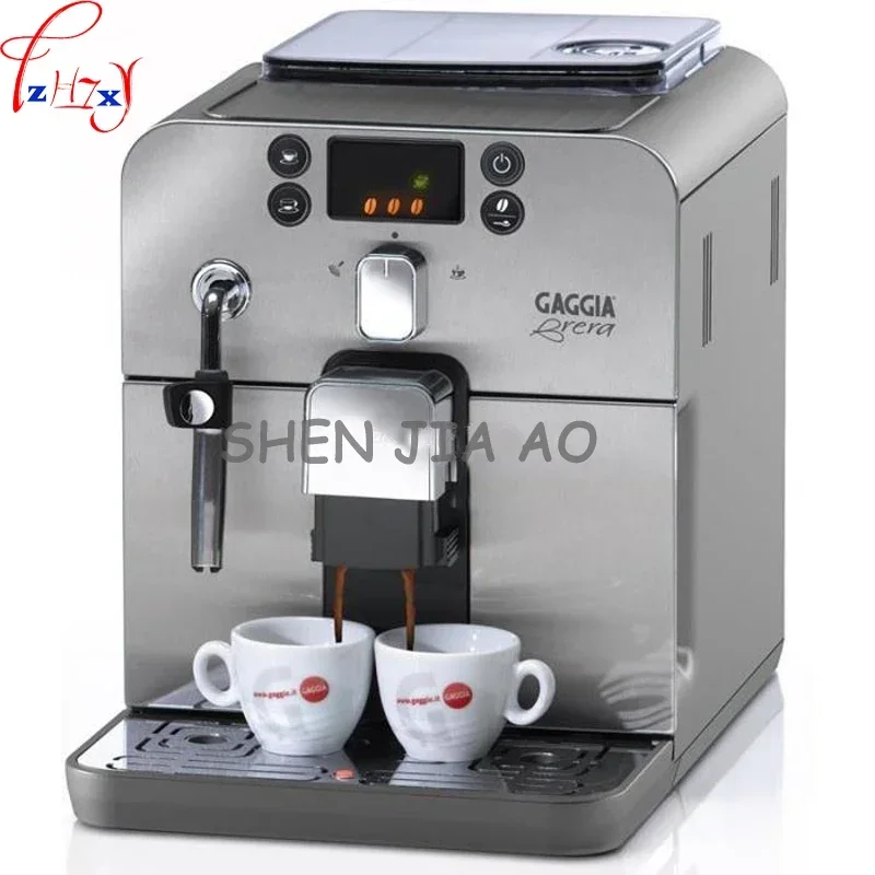 

1pc 220V Business/Home Automatic Italian Coffee Machine 1.2L Coffee Machine Intelligent Stainless Steel Italian Coffee Machine