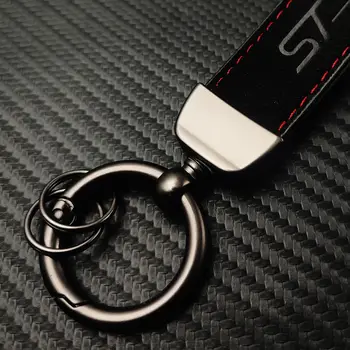 2024年麂皮ST Line男女豪華汽車鑰匙扣,適用於福特、彪馬、翼虎、銳界、翼搏、蒙迪歐、福斯、嘉年華ST Line鑰匙扣 10 最佳銷售 福特福克斯ST鑰匙扣 - №3