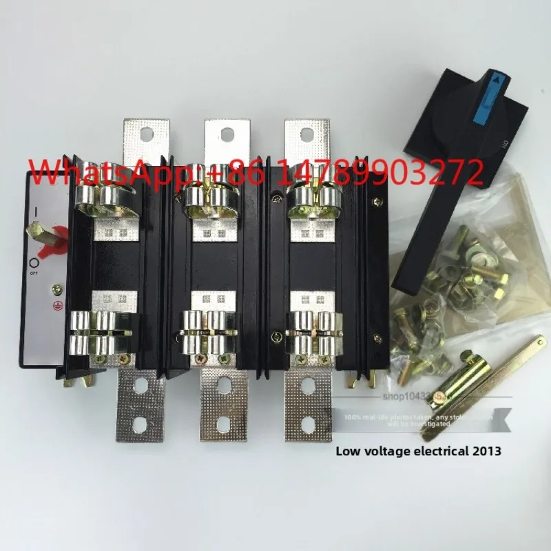 HONGHONG HH15 QSA-800A/3P 3N 4P Low Voltage Load Isolating Switch Fuse Set Plastic 6ka Breaking Capacity IEC60269 Certified