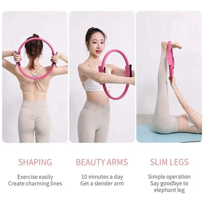 A99I-2X Pilates Circle For & Sculpting Inner & Outer Thighs Yoga Pilates Ring For Abs And Legs Weight Loss