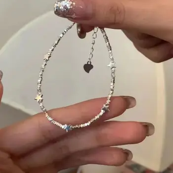 銀星手鍊 女士小眾輕奢疊戴珠寶 6 最佳銷售 手鐲 Y2K - №5