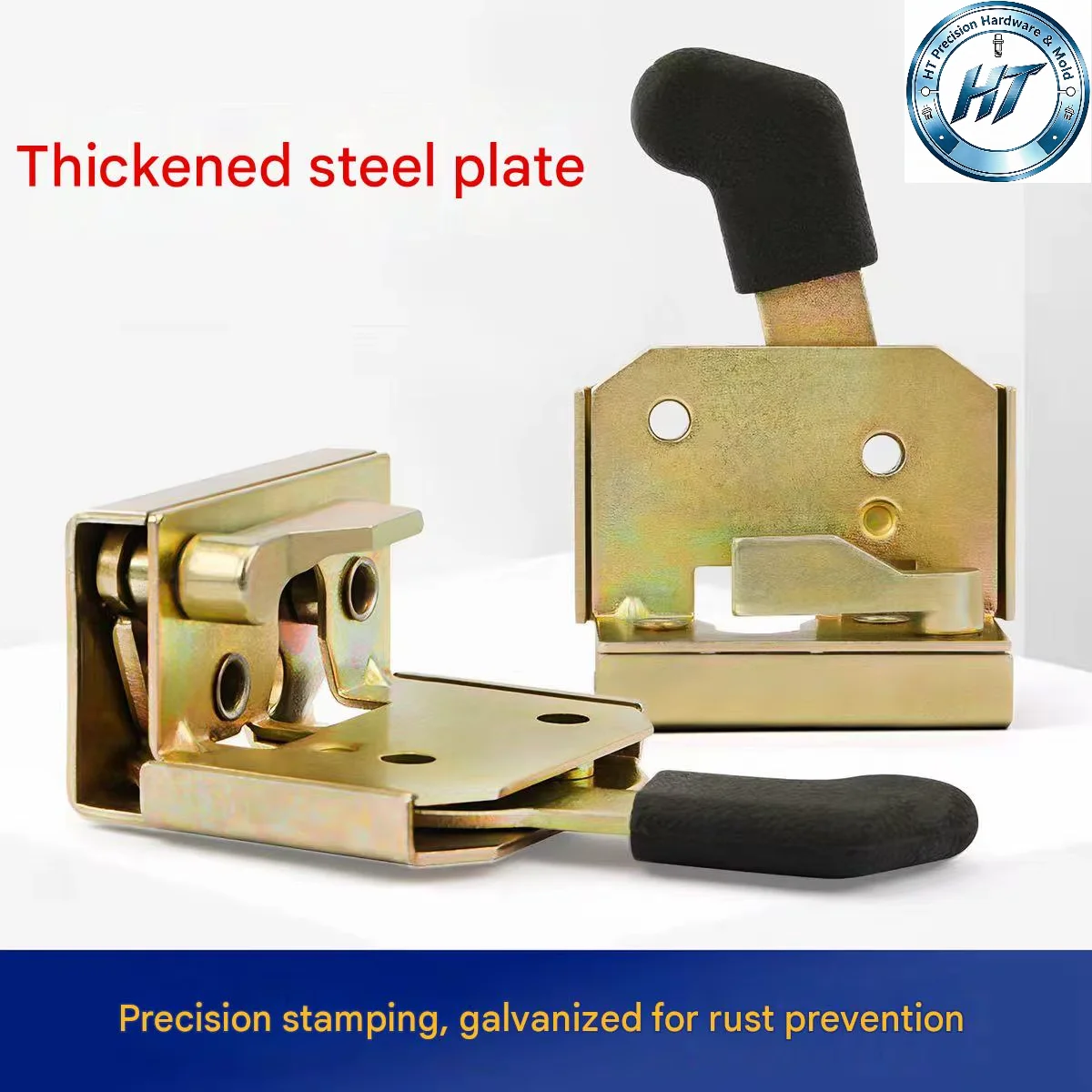 Heavy Duty Metal Door Lock Handle for Forklift Tractor Heavy Machinery Electric Trike Industrial Grade Cabin Door Latch