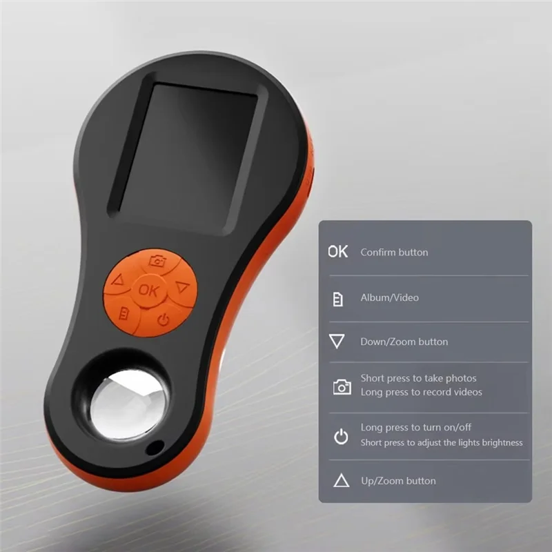 CYGJ-loupe numérique HD1080P 8 LED Microscope portatif 2.0 "écran IPS prendre des photos et des vidéos loupe pour vérifier les bijoux