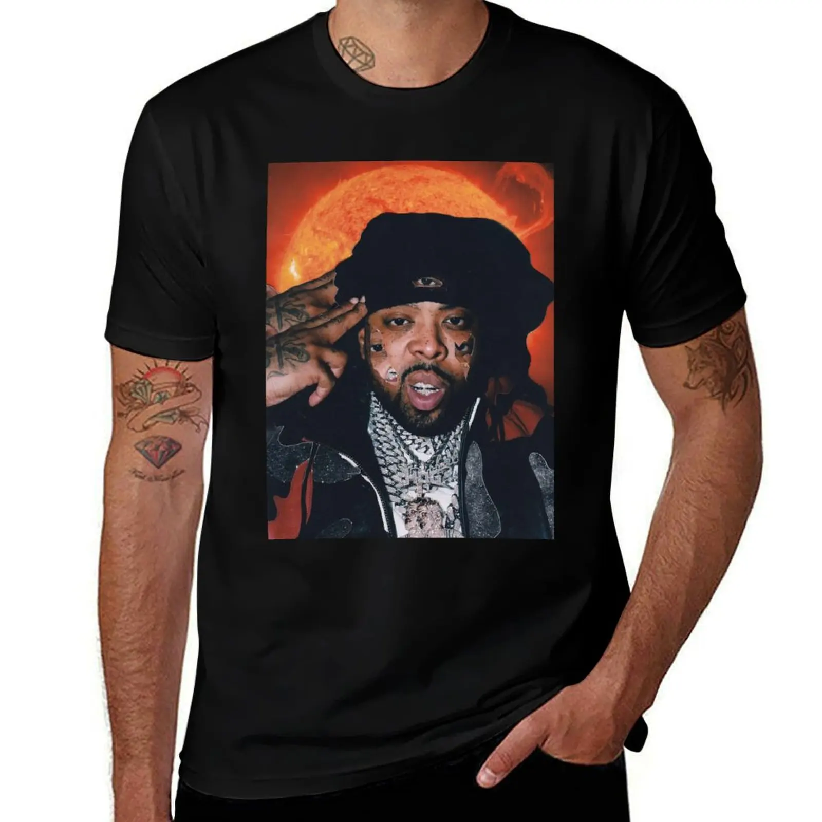 

Westside Gunn eyes T-Shirt anime figures funny meme t-shirts anime shirt Men's cotton t-shirt