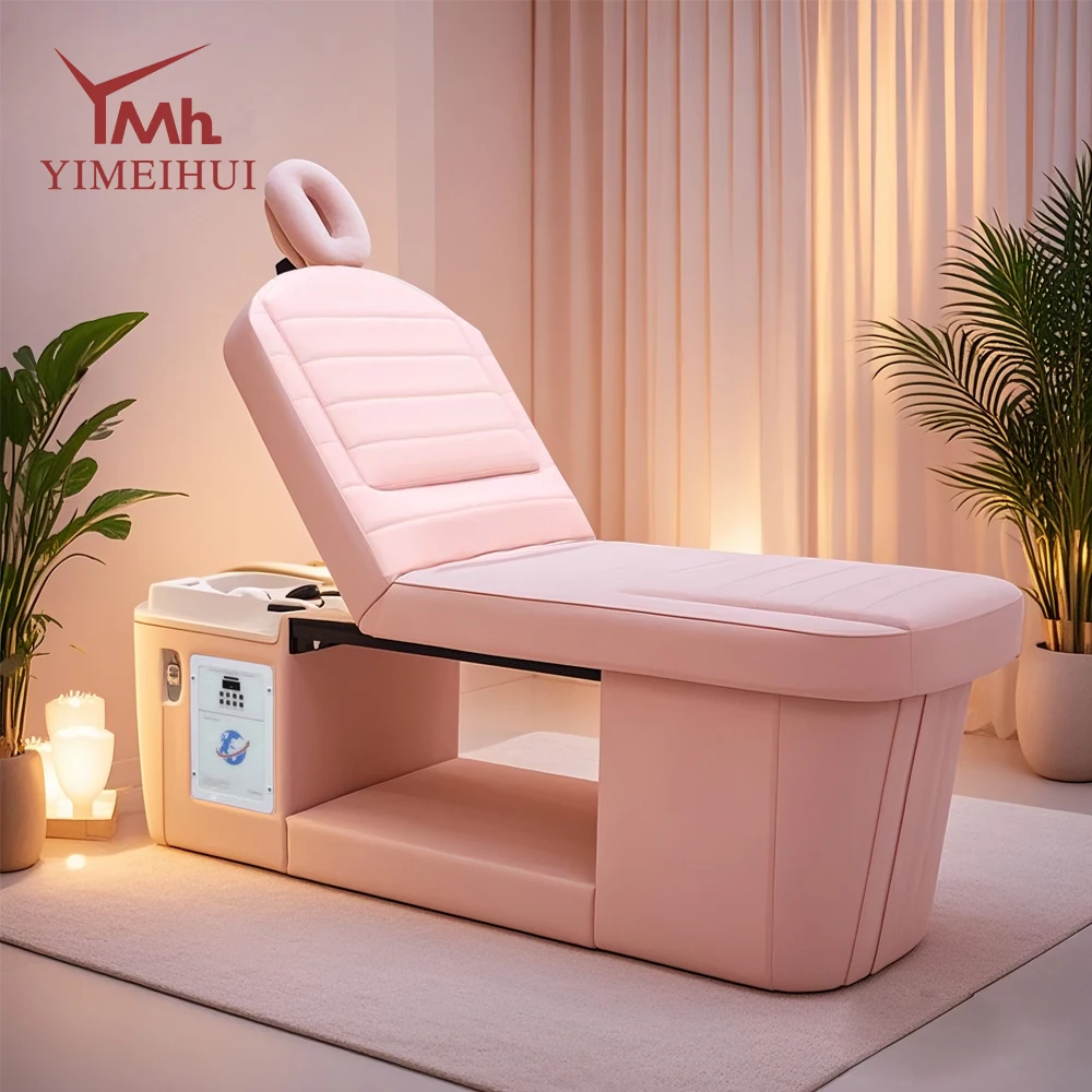 

Factory Price Salon Back Lift Foot Massage Shampoo Headspa Hair Washing Pedicure Spa Table Shampoo Bed