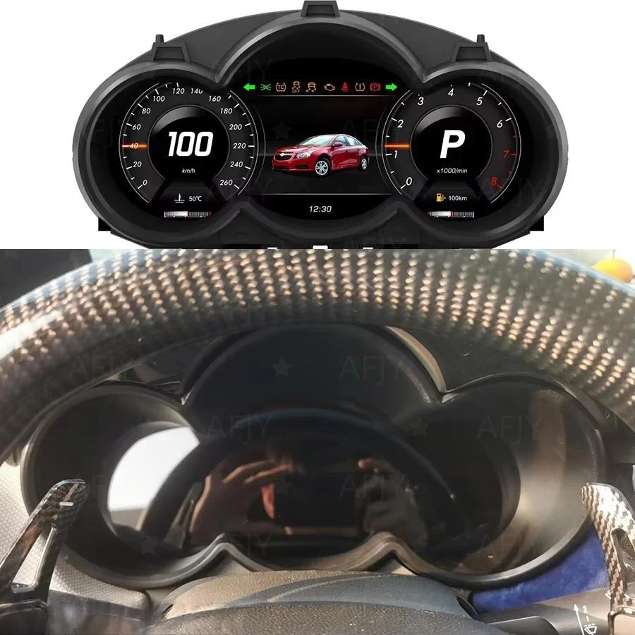 Digital LCD Instrument Panel For Chevrolet Cruze Lacetti Classic Lacett 2009-2014 Dashboard Cluster Cockpit Speedometer Carplay