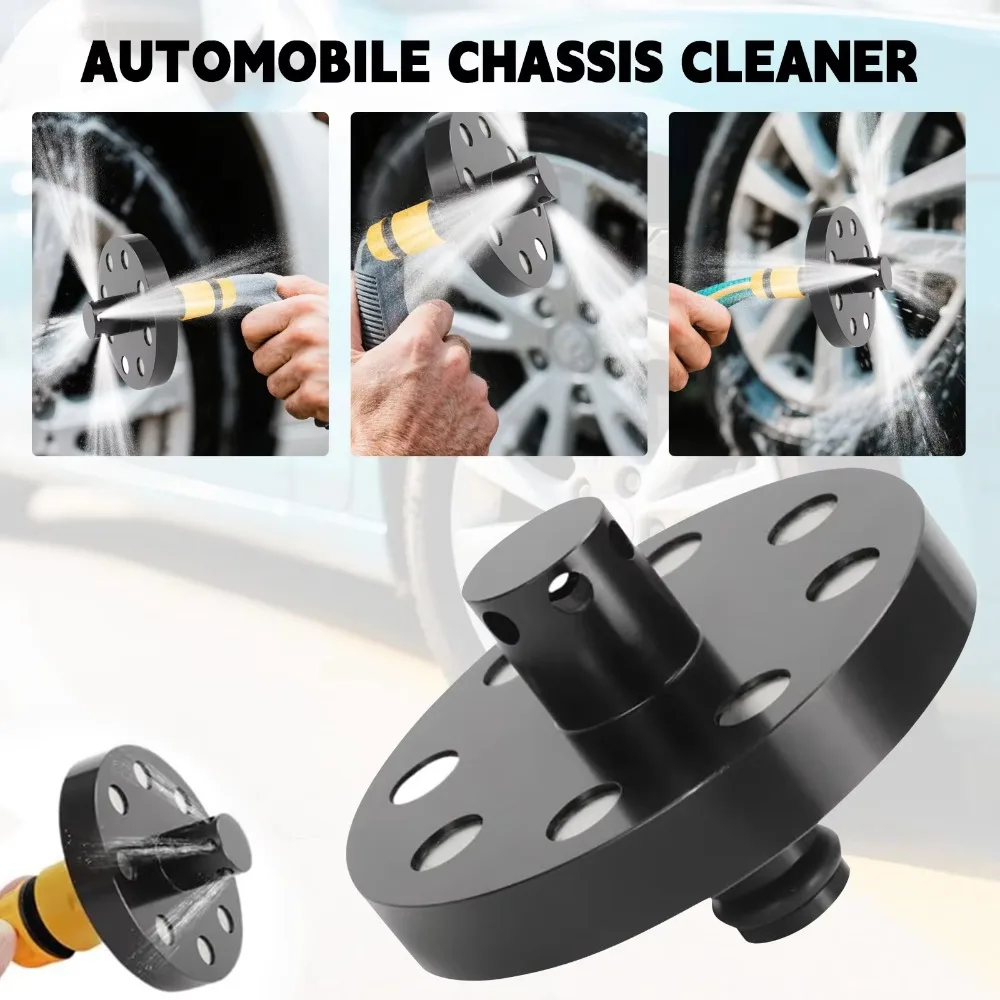 

Magnetic O-Ring Chassis Cleaner Flusher Kit 6 Water Outlets With Quick Coupling Car Cleaning O Ring Chassis 360° Spinning Nozzle