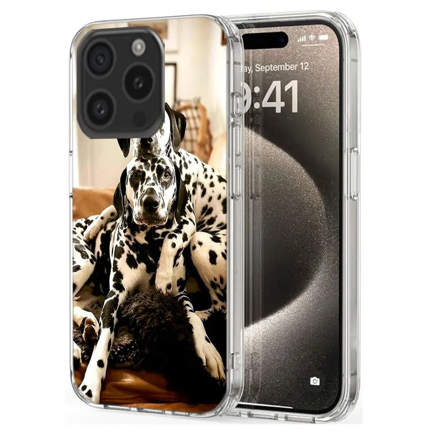 A Clever Spotted Dog Clear Phone Case For Apple iPhone 12 13 Mini 11 14 15 16 Pro Max Cover XS MAX XR Soft