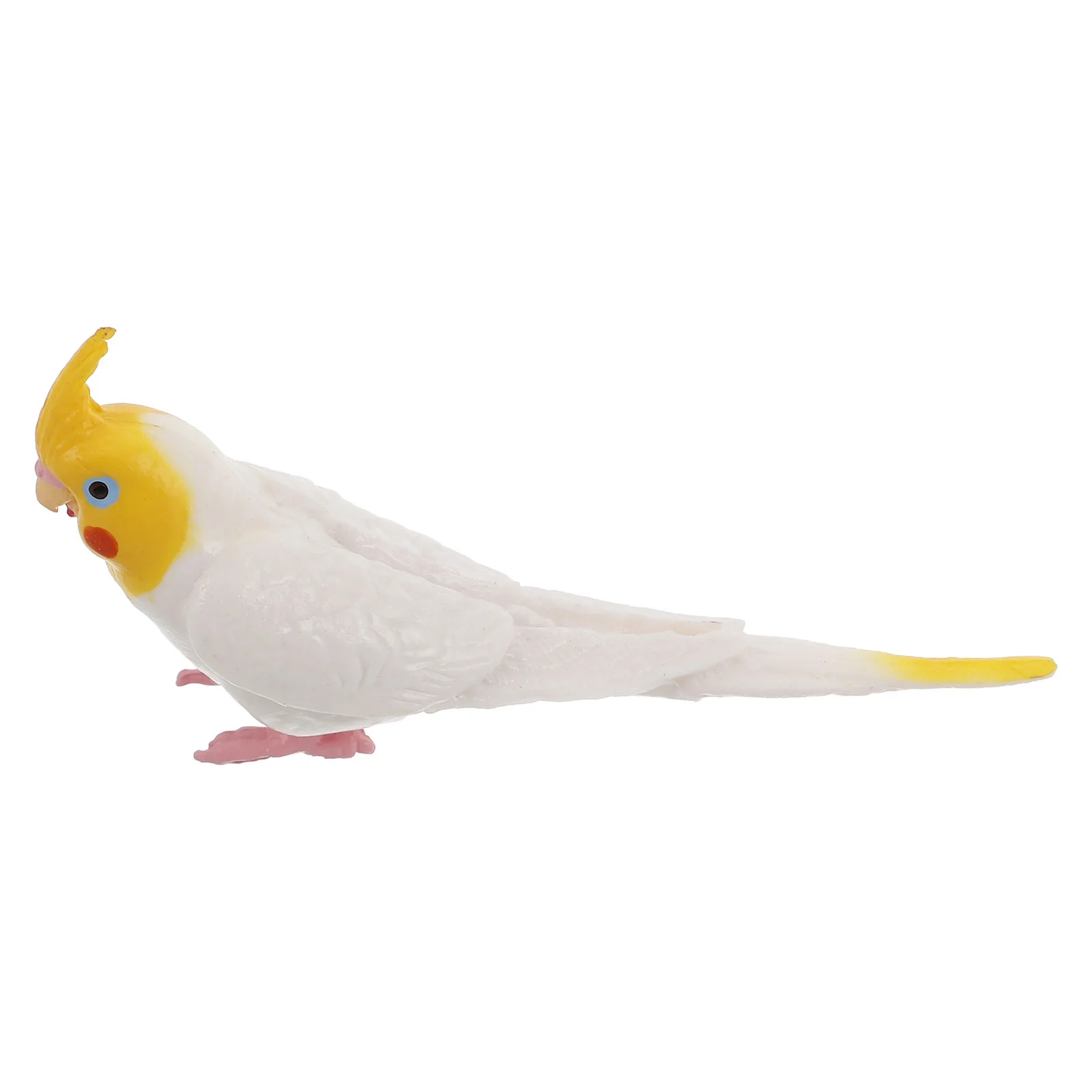 

Cockatiel Model Parrot Bird Figurines Simulated Decorations Fake Pvc Realistic Toy Child Animal