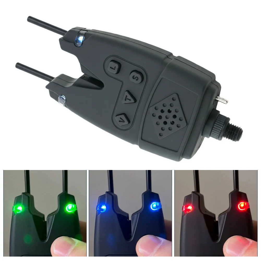 

Регулируемые сигнализаторы поклевки для карпа с LED-подсветкой, изменением цвета, регулировкой громкости, чувствительности и ночной подсветкой