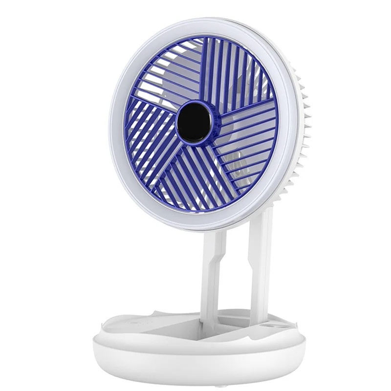 -A61K مروحة شحن تلسكوبية قابلة للطي، مروحة متعددة الوظائف، محمولة لاسلكية للمنزل، كتم الصوت، متعددة الوظائف، مروحة صغيرة LED