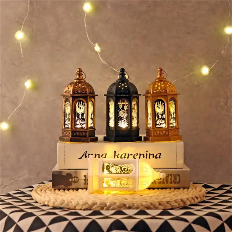 

Ramadan Festival LED Light Ornament Hanging Lantern Eid Mubarak Decorative Led Lights Islam Muslim Holiday Lighting Supplies