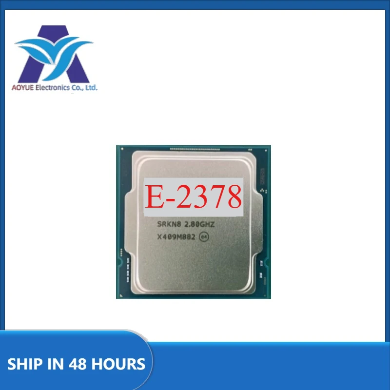 1Pcs/lot used E-2378 E 2378 CPU 8 Cores 16 Threads 2.60GHz 16MB 65W DDR4 LGA1200 perfect test