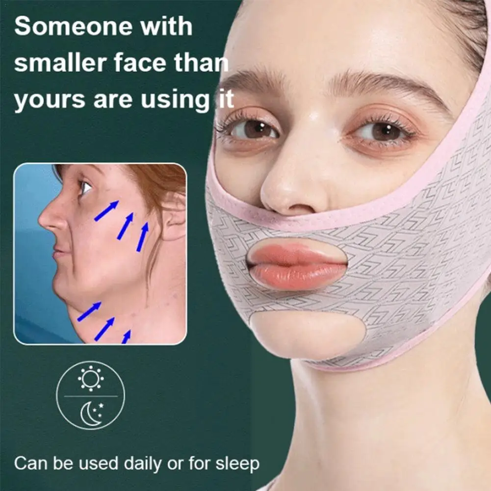 Chin Cheek Wyszczuplający bandaż V Line Lifting Mask V Shaper Face Lift Sleeping Mask Anti Wrinkle Strap Band Beauty Health