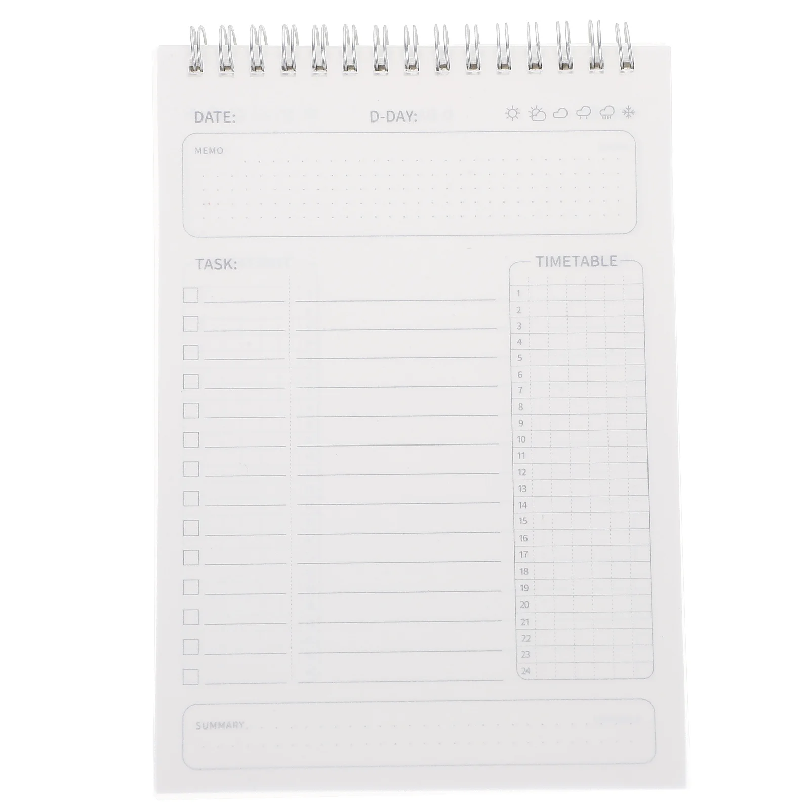 厚い紙の切り取り式プランナーメモ帳、毎日のスケジュールやToDoリスト、デスクプランニング、メモパッド、学習用品に