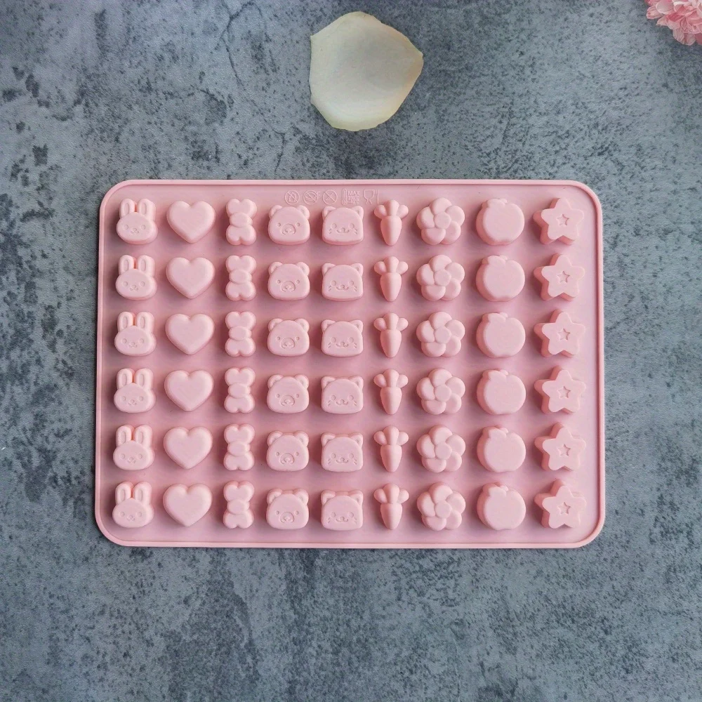 Title: Easy to Demould Silicone Candy Mold, Multi-Cavity DIY Gummy & Jelly Maker, Non-stick Baking Tool for Chocolate, Ice Cube