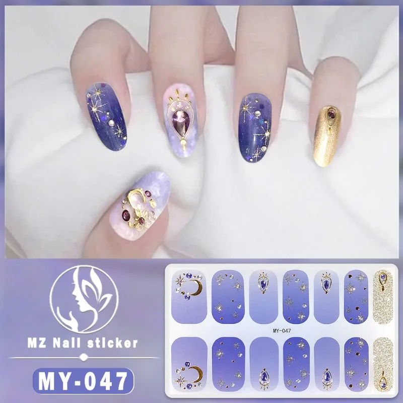 DIY Baking-free Nail Stickers Long-Lasting Self Adhesive Man