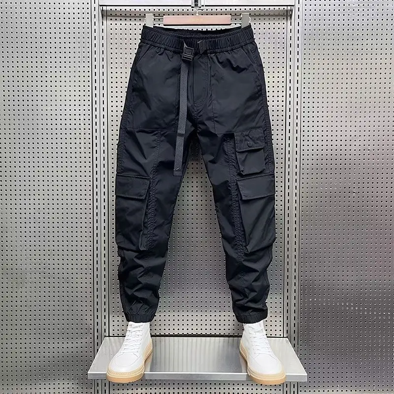 

Spring Summer Men Clothing Cargo Pants New Work Pants Men's Tide Brand Loose Casual Pants Juvenile Khalen Pants Black Trousers