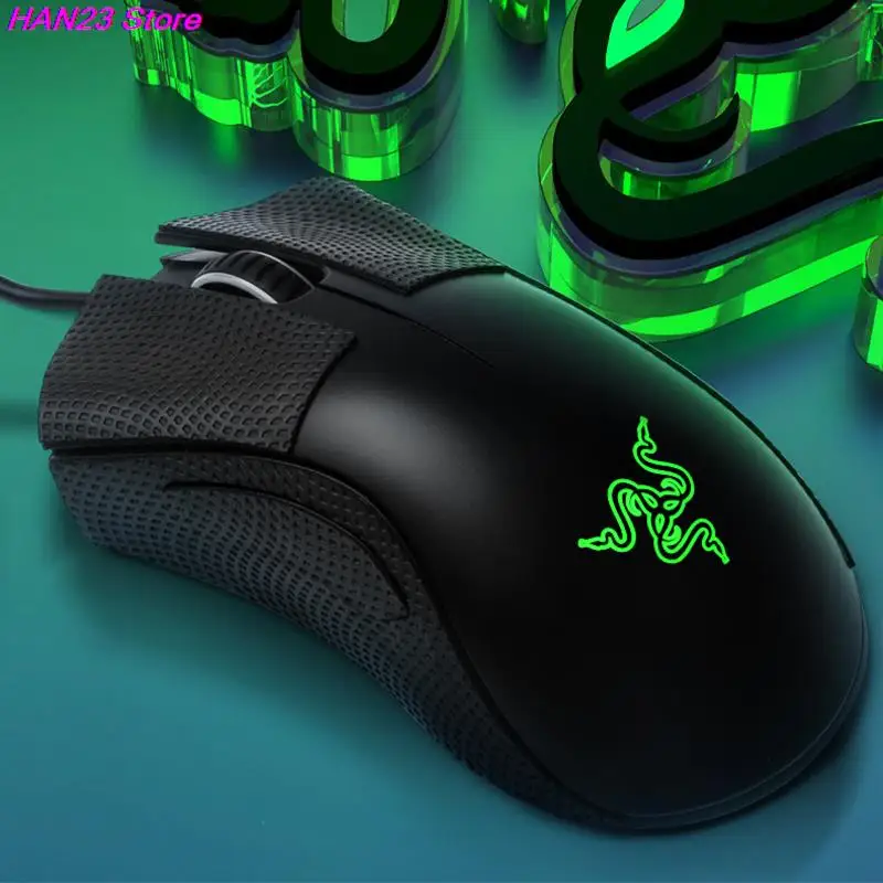 Mouse Anti-Slip Sticker Mouse Grip Tape Skate Handmade Sticker Non Slip Suck Sweat For Razer DeathAdder Essential/V2 X Hyperspee