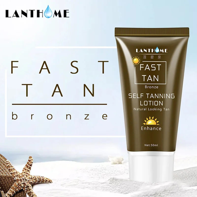 Lanthome-Crème bronzante naturelle pour le corps, bronzage des mains, améliore la gratitude, soins de la peau