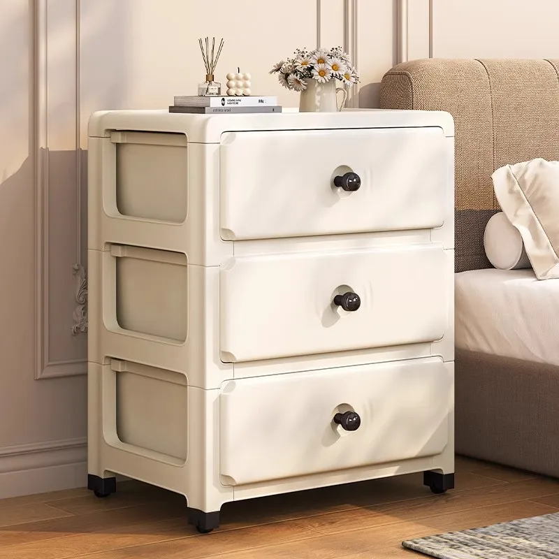 Plastic Drawer Storage Cabinet Multi Layer Narrow Organizer for Bedroom Home