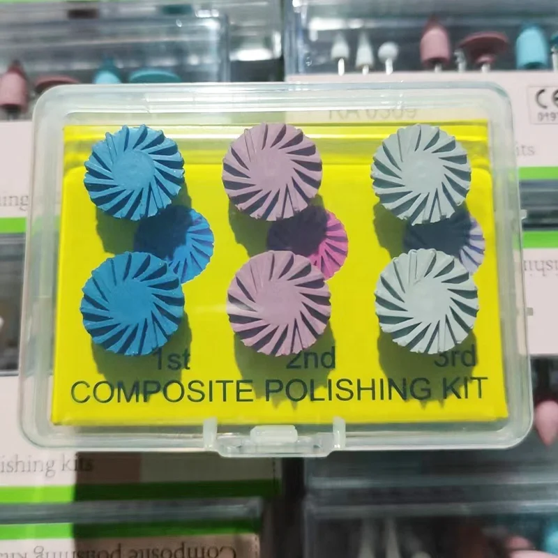12 teile/schachtel Zahnmedizin Ausrüstung Verbund Gummi Polierer Kit