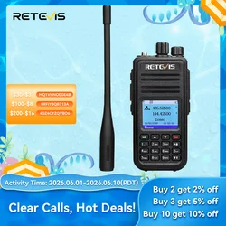 Retevis RT3S Walkie Talkie DMR Radio Long Range Walkie Talkies Camping Ham Radio UHF VHF GPS AES256 Encryption Digital Portable