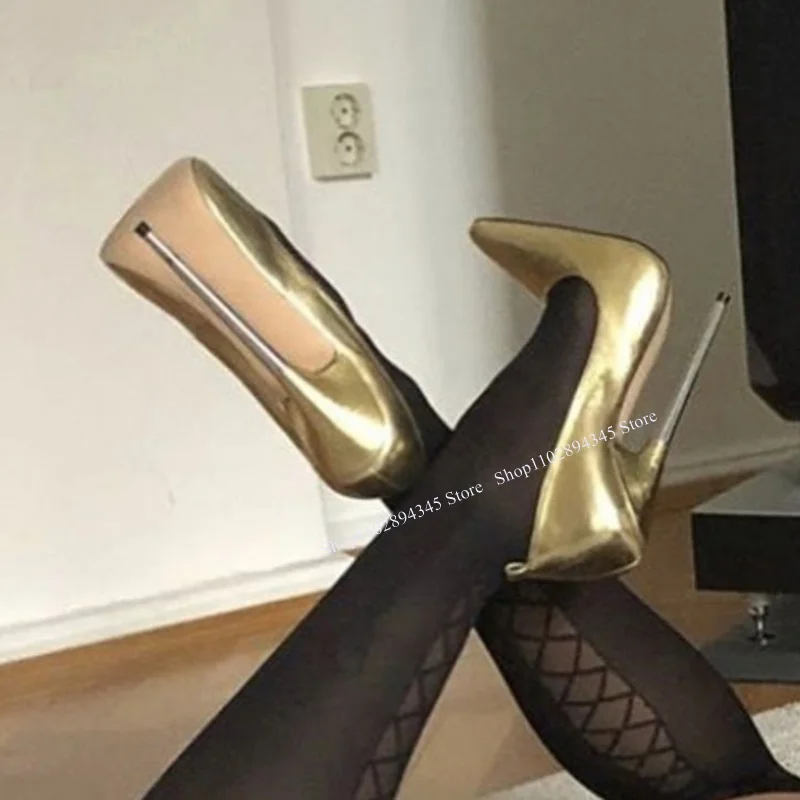 Gold Buckle Matte Leather Pumps Thin High Heel Pointed Toe Fashion Sexy Cool 2024 Summer Big Size Woman Shoes Zapatillas Mujer