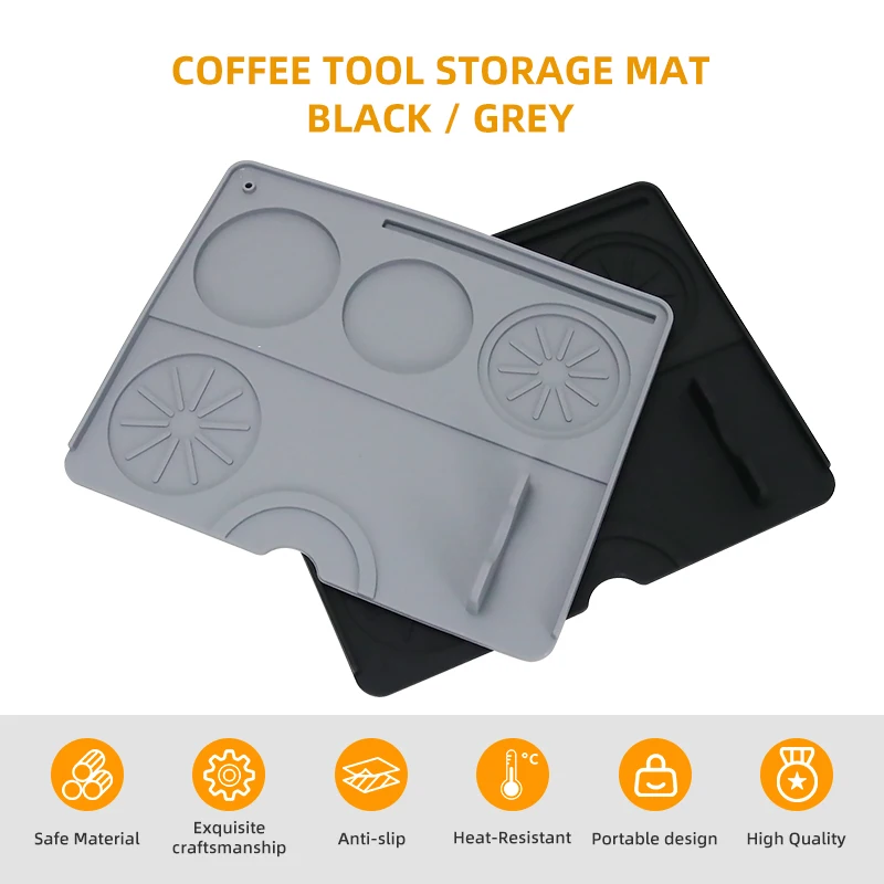 Alikisscafe Espresso Tamping Mat Silikon Bar Anti Slip Tamper Küche Bar Matte Espresso Maschine Barista Coffeeware Tamping Werkzeuge