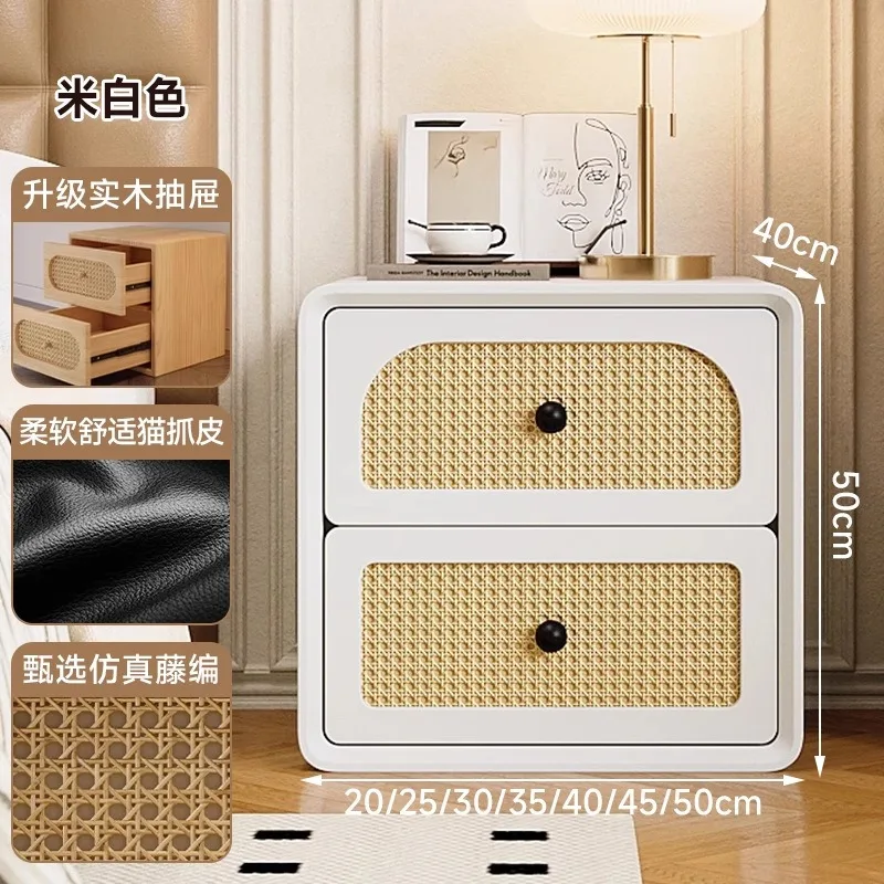 Bedside table narrow side new bedroom household wooden bedside table retro storage