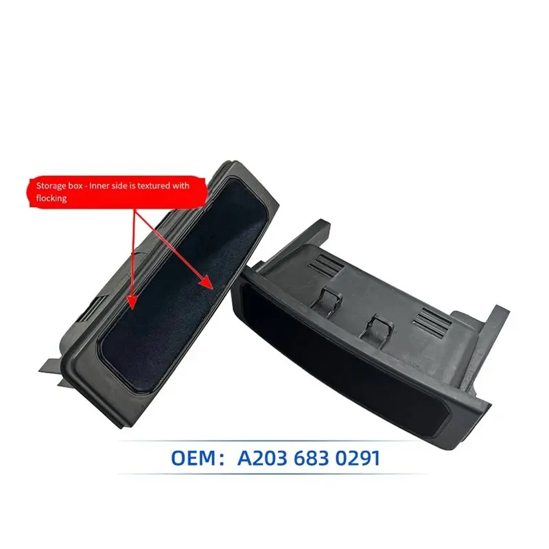 ABIB -A2036830291 Car Center Console Storage Tray Flocking For Mercedes Benz W203 C-Class 20368302917C45